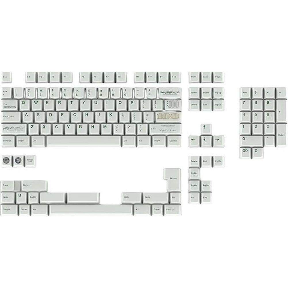 NEW PBT Keycaps Set Cherry Profile US Dollar Element Color Change Ink 135 Keys